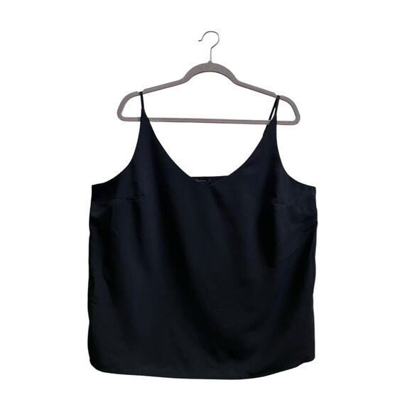 Banana Republic Factory Black Adjustable Strap V Neck High Waist Cami Top  XL - Picture 1 of 9